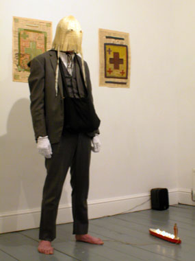 Danny McCarthy:  Wild oats and cornerstones , 2004, performance artwork, Trace Installation Artspace, Cardiff; courtesy the artist